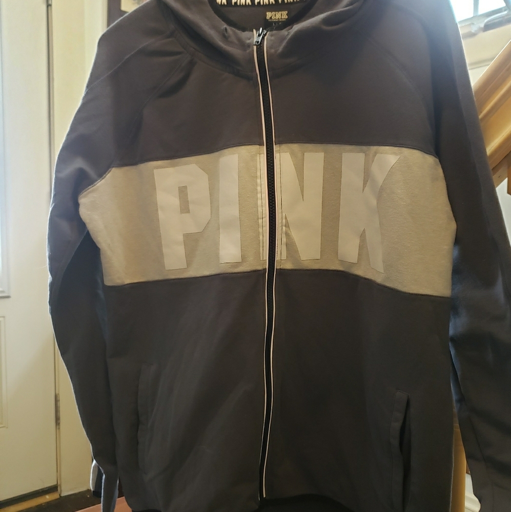 Victoria's secret pink hooded zip up